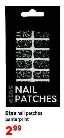 Aanbiedingen Etos nail patches panterprint - Huismerk - Etos - Geldig van 21/07/2014 tot 03/08/2014 bij Etos