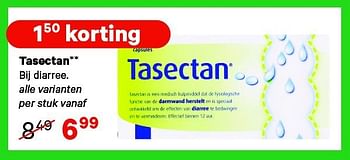 Aanbiedingen Tasectan bij diarree - Tasectan - Geldig van 21/07/2014 tot 03/08/2014 bij Etos