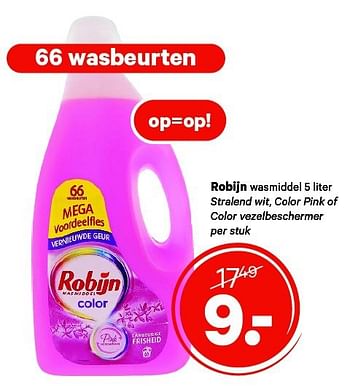 Aanbiedingen Robijn wasmiddel - Robijn - Geldig van 21/07/2014 tot 03/08/2014 bij Etos