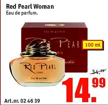 Aanbiedingen Red pearl woman eau de parfum - Huismerk - Kijkshop - Geldig van 21/07/2014 tot 03/08/2014 bij Kijkshop