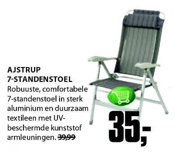 Aanbiedingen Ajstrup 7-standenstoel - Huismerk - Jysk - Geldig van 21/07/2014 tot 03/08/2014 bij Jysk