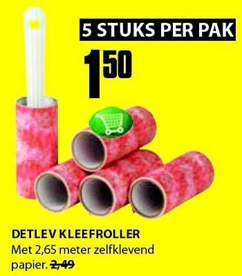 Aanbiedingen Detlev kleefroller - Huismerk - Jysk - Geldig van 21/07/2014 tot 03/08/2014 bij Jysk
