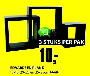Aanbiedingen Edvardsen plank - Huismerk - Jysk - Geldig van 21/07/2014 tot 03/08/2014 bij Jysk