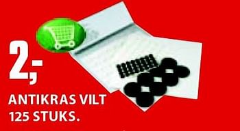 Aanbiedingen Antikras vilt 125 stuks - Huismerk - Jysk - Geldig van 21/07/2014 tot 03/08/2014 bij Jysk
