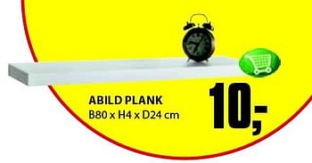 Aanbiedingen Abild plank - Huismerk - Jysk - Geldig van 21/07/2014 tot 03/08/2014 bij Jysk