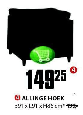 Aanbiedingen Allinge hoek - Huismerk - Jysk - Geldig van 21/07/2014 tot 03/08/2014 bij Jysk