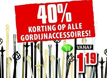 Aanbiedingen Korting op alle gordijnaccessoires - Huismerk - Jysk - Geldig van 21/07/2014 tot 03/08/2014 bij Jysk