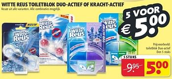 Aanbiedingen Witte reus toiletblok duo-actief of kracht-actief - Witte reus - Geldig van 22/07/2014 tot 03/08/2014 bij Kruidvat