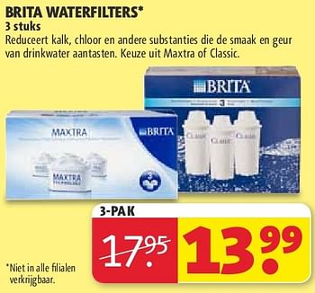 Aanbiedingen Brita waterfilters - Brita - Geldig van 22/07/2014 tot 03/08/2014 bij Kruidvat