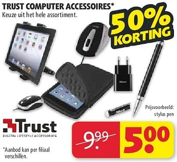 Aanbiedingen Trust stylus pen - Trust - Geldig van 22/07/2014 tot 03/08/2014 bij Kruidvat