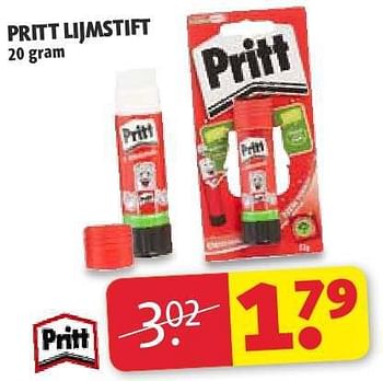 Aanbiedingen Pritt lijmstift - Pritt - Geldig van 22/07/2014 tot 03/08/2014 bij Kruidvat