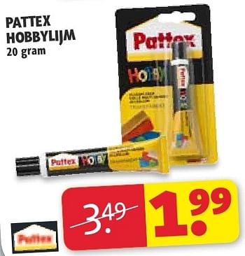 Aanbiedingen Pattex hobbylijm - Pattex - Geldig van 22/07/2014 tot 03/08/2014 bij Kruidvat