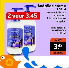 Aanbiedingen Andrélon crème - Andrelon - Geldig van 22/07/2014 tot 27/07/2014 bij Trekpleister