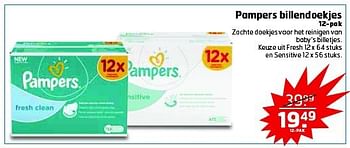 Aanbiedingen Pampers billendoekjes - Pampers - Geldig van 22/07/2014 tot 27/07/2014 bij Trekpleister