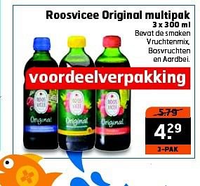 Aanbiedingen Roosvicee original multipak - Roosvicee - Geldig van 22/07/2014 tot 27/07/2014 bij Trekpleister