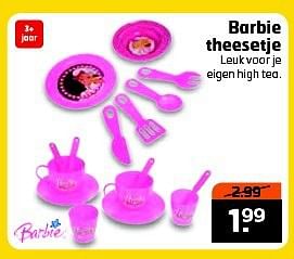 Aanbiedingen Barbie theesetje - Mattel - Geldig van 22/07/2014 tot 27/07/2014 bij Trekpleister