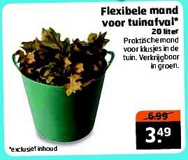 Aanbiedingen Flexibele mand voor tuinafval - Huismerk - Trekpleister - Geldig van 22/07/2014 tot 27/07/2014 bij Trekpleister