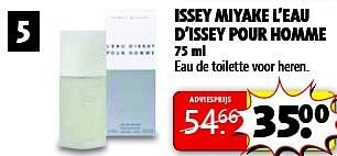 Aanbiedingen Issey miyake l`eau d`issey pour homme - Issey Miyake - Geldig van 22/07/2014 tot 03/08/2014 bij Kruidvat
