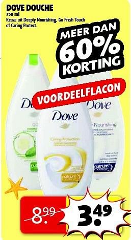 Aanbiedingen Dove douche - Dove - Geldig van 22/07/2014 tot 03/08/2014 bij Kruidvat