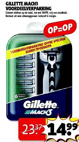 Aanbiedingen Gillette mach3 voordeelverpakking - Gillette - Geldig van 22/07/2014 tot 03/08/2014 bij Kruidvat