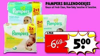 Aanbiedingen Pampers billendoekjes - Pampers - Geldig van 22/07/2014 tot 03/08/2014 bij Kruidvat