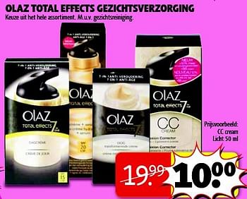Aanbiedingen Cc cream licht - Olaz - Geldig van 22/07/2014 tot 03/08/2014 bij Kruidvat