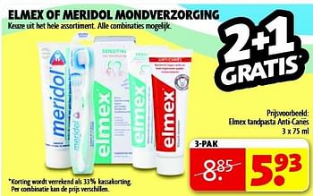 Aanbiedingen Elmex tandpasta anti-cariës - Elmex - Geldig van 22/07/2014 tot 03/08/2014 bij Kruidvat