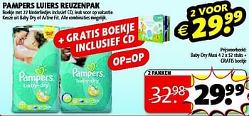 Aanbiedingen Pampers luiers reuzenpak - Pampers - Geldig van 22/07/2014 tot 03/08/2014 bij Kruidvat