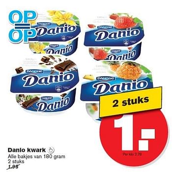 Aanbiedingen Danio kwark - Danio - Geldig van 23/07/2014 tot 29/07/2014 bij Hoogvliet