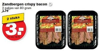 Aanbiedingen Zandbergen crispy bacon - Huismerk - Hoogvliet - Geldig van 23/07/2014 tot 29/07/2014 bij Hoogvliet