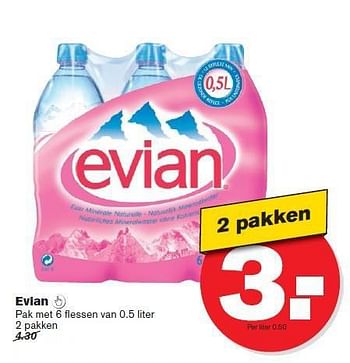 Aanbiedingen Evian - Evian - Geldig van 23/07/2014 tot 29/07/2014 bij Hoogvliet