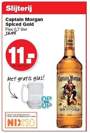 Aanbiedingen Captain morgan spiced gold - Captain Morgan - Geldig van 23/07/2014 tot 29/07/2014 bij Hoogvliet