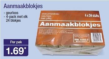 Aanbiedingen Aanmaakblokjes - Huismerk - Aldi - Geldig van 23/07/2014 tot 29/07/2014 bij Aldi