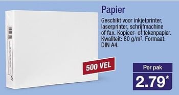 Aanbiedingen Papier - Huismerk - Aldi - Geldig van 23/07/2014 tot 29/07/2014 bij Aldi