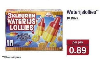 Aanbiedingen Waterijslollies - Huismerk - Aldi - Geldig van 23/07/2014 tot 29/07/2014 bij Aldi