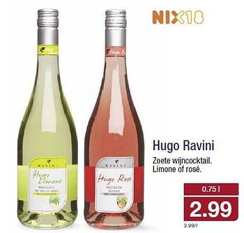 Aanbiedingen Hugo ravini - Witte wijnen - Geldig van 23/07/2014 tot 29/07/2014 bij Aldi