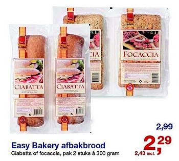 Aanbiedingen Easy bakery afbakbrood - Easy Bakery - Geldig van 23/07/2014 tot 05/08/2014 bij Makro