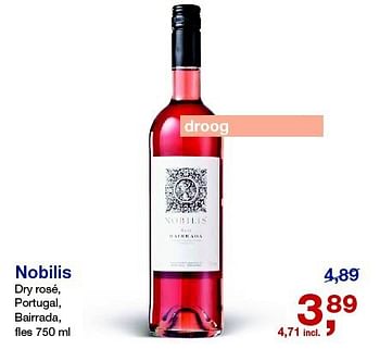 Aanbiedingen Nobilis dry rosé, portugal, bairrada - Rosé wijnen - Geldig van 23/07/2014 tot 05/08/2014 bij Makro
