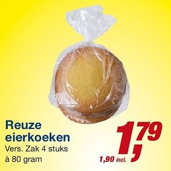 Aanbiedingen Reuze eierkoeken - Huismerk - Makro - Geldig van 23/07/2014 tot 05/08/2014 bij Makro