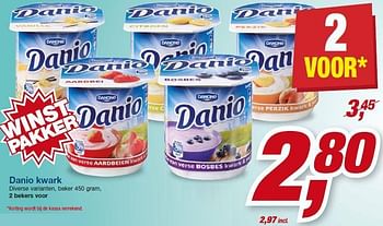 Aanbiedingen Danio kwark diverse varianten - Danone - Geldig van 23/07/2014 tot 05/08/2014 bij Makro