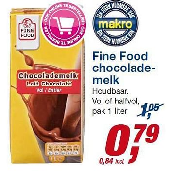 Aanbiedingen Fine food chocolademelk - Fine Food - Geldig van 23/07/2014 tot 05/08/2014 bij Makro