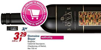 Aanbiedingen Domaine boyar - Rode wijnen - Geldig van 23/07/2014 tot 05/08/2014 bij Makro