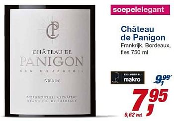 Aanbiedingen Château de panigon frankrijk, bordeaux - Rode wijnen - Geldig van 23/07/2014 tot 05/08/2014 bij Makro