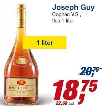 Aanbiedingen Joseph guy cognac v.s - Joseph Guy - Geldig van 23/07/2014 tot 05/08/2014 bij Makro