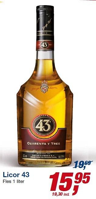 Aanbiedingen Licor 43 - Licor 43 - Geldig van 23/07/2014 tot 05/08/2014 bij Makro