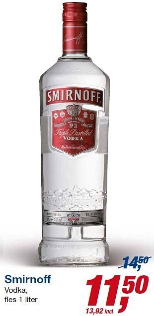 Aanbiedingen Smirnoff vodka - Smirnoff - Geldig van 23/07/2014 tot 05/08/2014 bij Makro