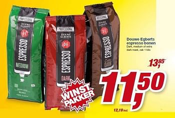 Aanbiedingen Douwe egberts espresso bonen - Douwe Egberts - Geldig van 23/07/2014 tot 05/08/2014 bij Makro