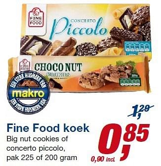 Aanbiedingen Fine food koek - Fine Food - Geldig van 23/07/2014 tot 05/08/2014 bij Makro