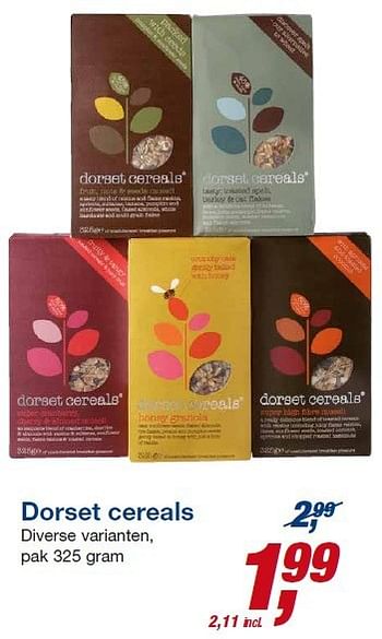 Aanbiedingen Dorset cereals diverse varianten - Dorset Cereals - Geldig van 23/07/2014 tot 05/08/2014 bij Makro