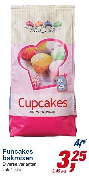 Aanbiedingen Funcakes bakmixen diverse varianten - FunCakes - Geldig van 23/07/2014 tot 05/08/2014 bij Makro